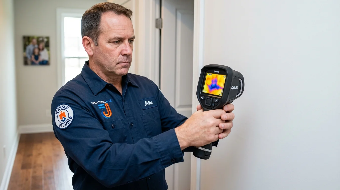 Thermal imaging leak detection by Johns Plumbing LLC in Fruitland
