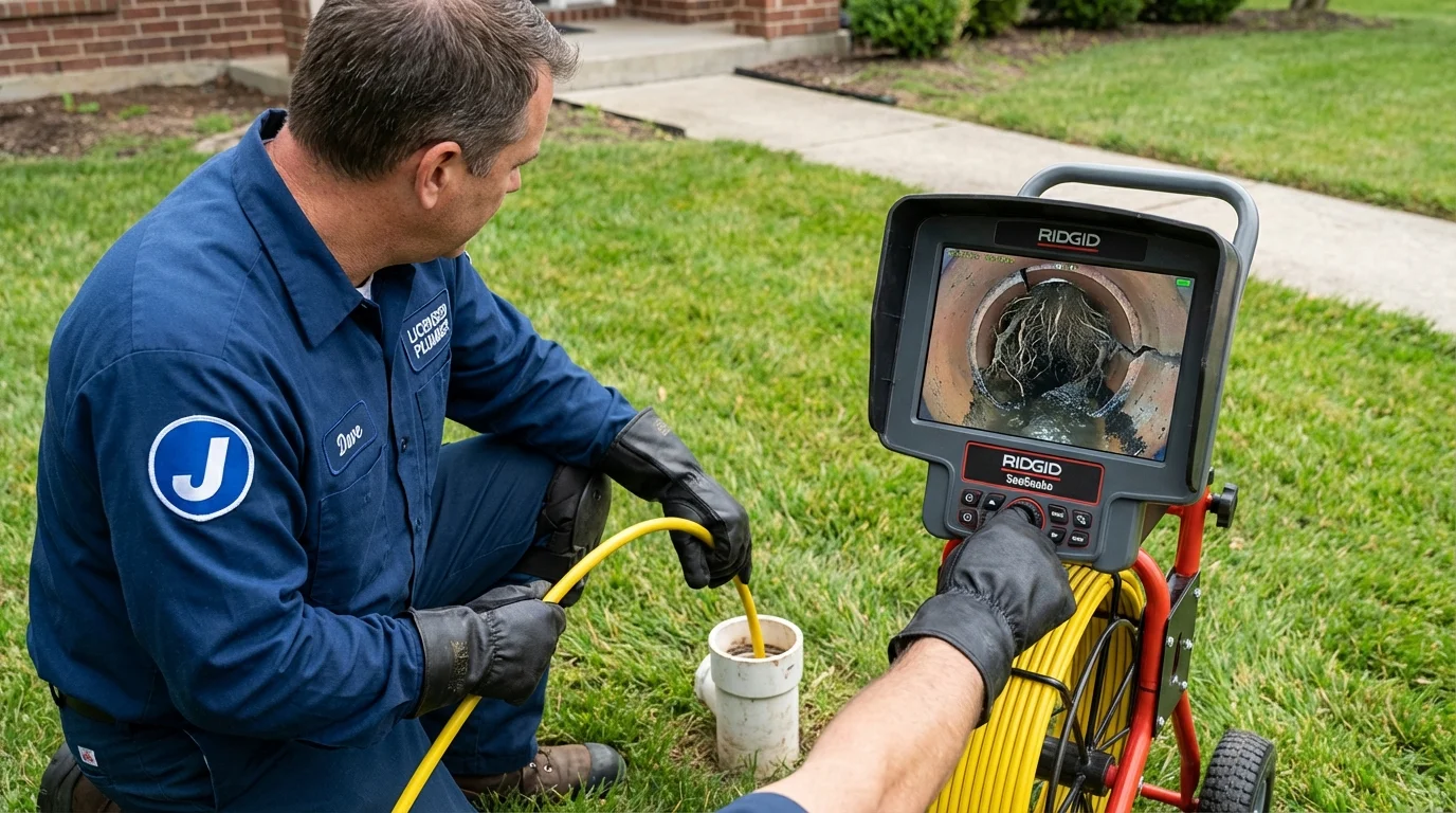 Sewer camera inspection being performed by Johns Plumbing LLC in Fruitland